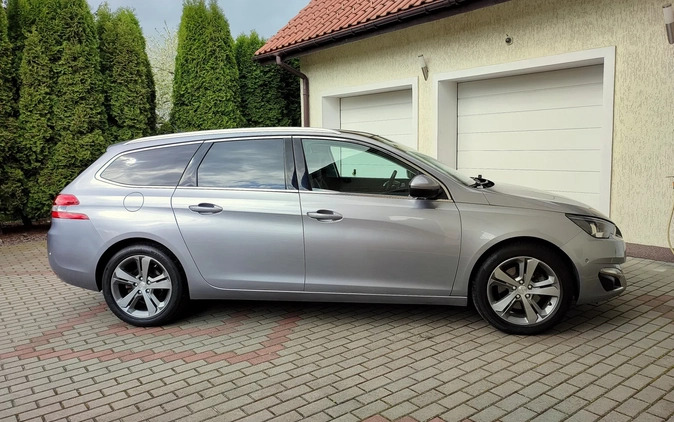 Peugeot 308 cena 37899 przebieg: 147194, rok produkcji 2014 z Gąbin małe 781